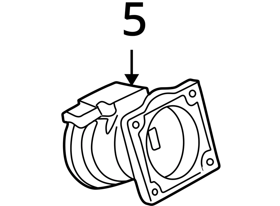 Medidor de flujo de aire másico Ford Explorer 1999-2003 Maf Q3SIX Foto 4 de 4