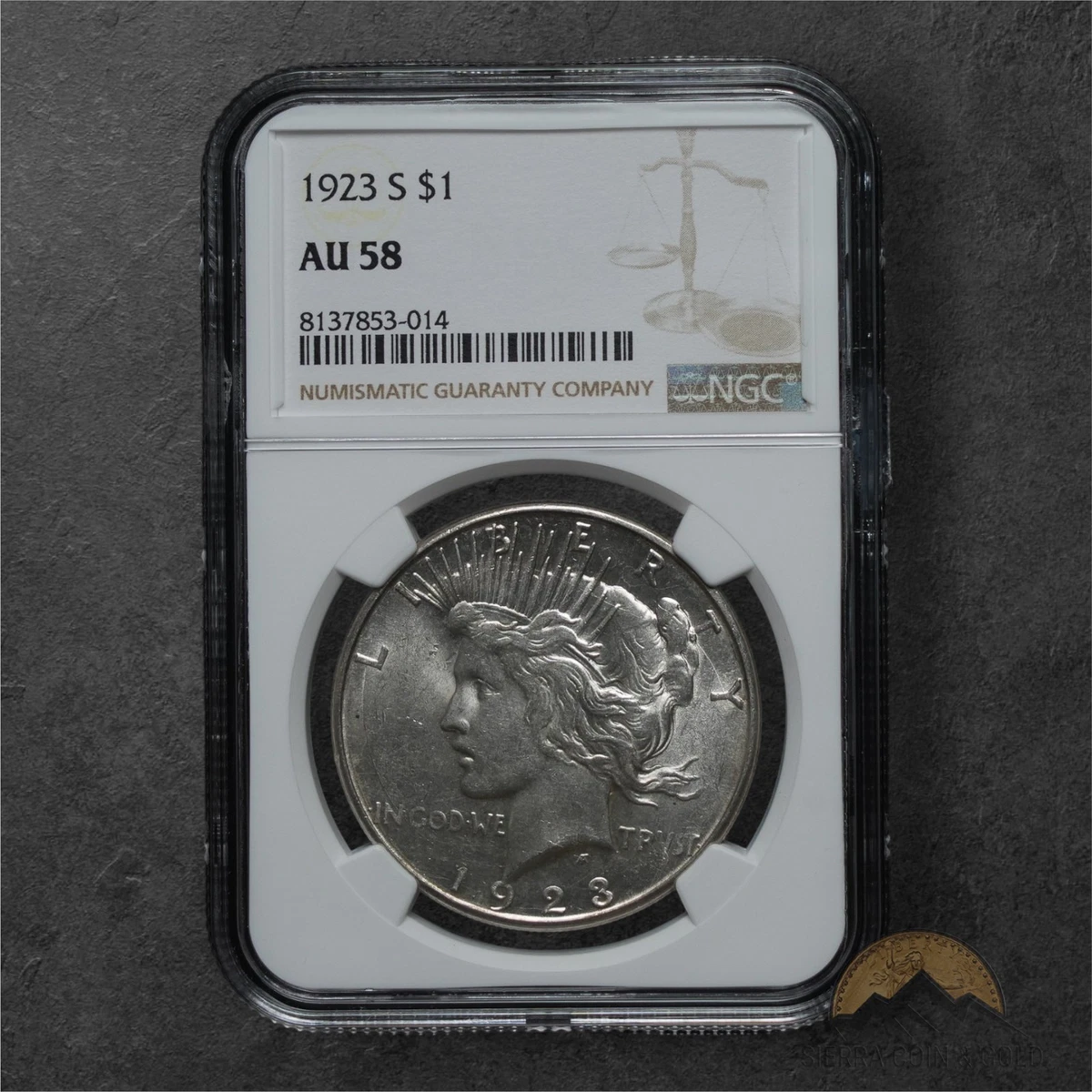 AU 58 Graded 1923 Year Peace Dollars (1921-1935) for sale | eBay
