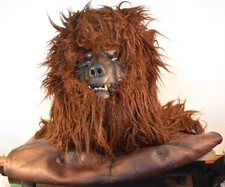 VTG Paper Magic Group Sasquatch Werewolf Mask & Chest Costume Halloween 1999