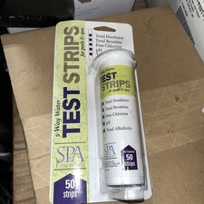 Spa Essentials 5-Way Water Test Strips for Pools & Spas 50 strips New  10/22 