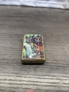 Zippo Lighter Jaguar and Cub at Turtle Falls - Mysteries of the Forest Companion