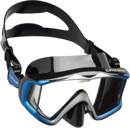 Cressi Liberty Triside SPE Diving Mask Black-Black/Blue DS455020
