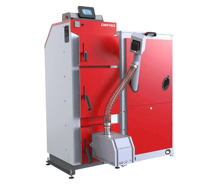 Kombi- Pelletkessel Defro Komfort Ekopell 14 kW für Pellet-/ Holzbetrieb