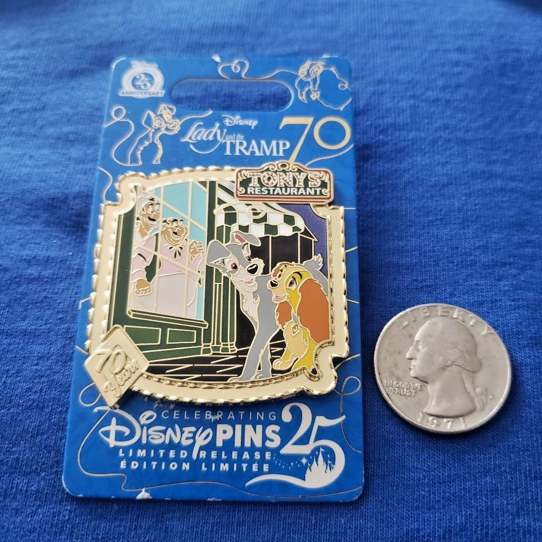 Tony's Restaurant - Lady and the Tramp 70th Anniversary DISNEY PIN