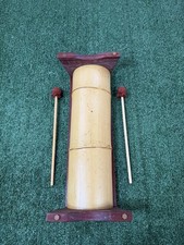 Vintage 4 Note Wood Tongue Drum Slit Drum Tap Wooden Folk Instrument CATANIA INC