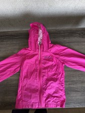 Columbia Girls' Full Zipper Hooded Windbreaker Jacket Size XS 6-6x