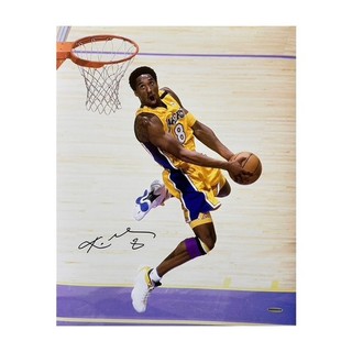 Kobe Bryant Signed "Backwards Slam" 16x20 Photo UDA RARE