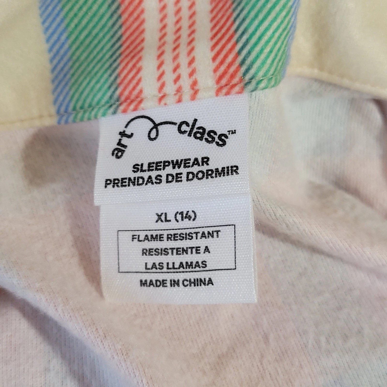 Art Class Short Sleeve Holiday Pajamas, Multi-color, Youth