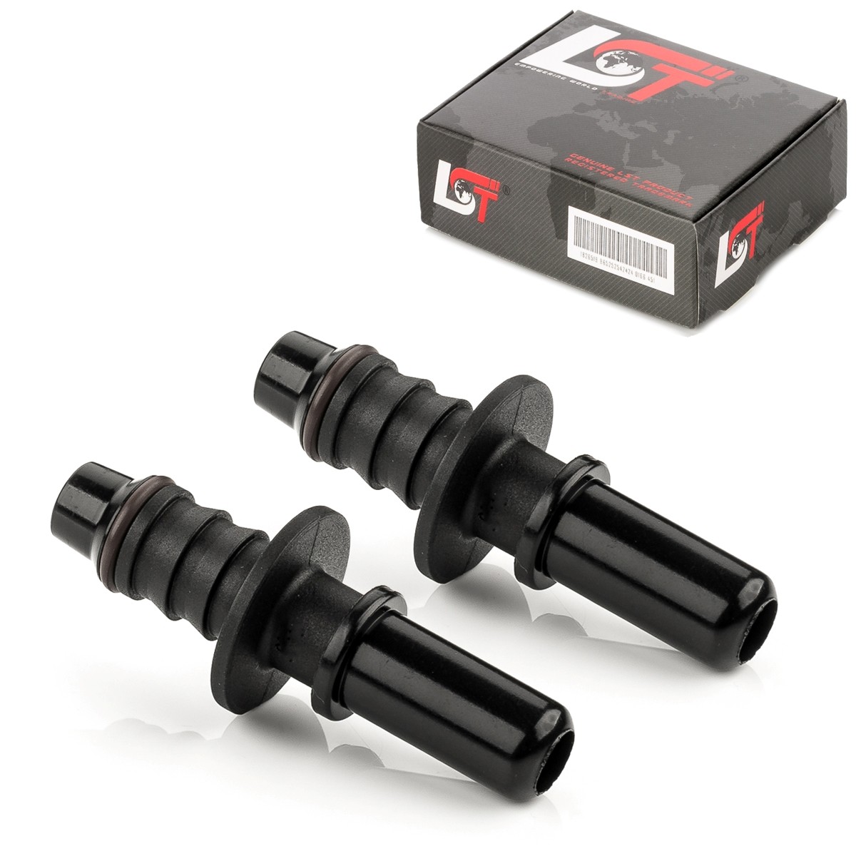 2x Counterpart Quick Coupling Straight Fuel Line 9.49 x 8mm for ALFA ROMEO