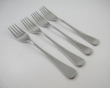 WMF FINESSE 4 Salad Forks Satin Stainless Steel Flatware Germany