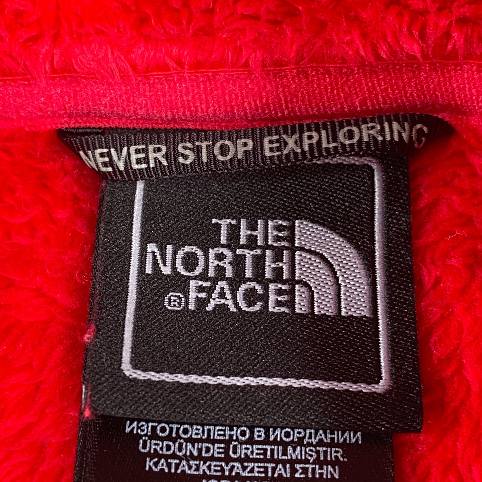 The North Face Osito Fleece Jacket Womens Large Red Full Zip Outdoors