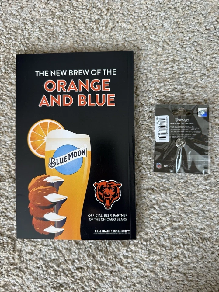 Minnesota Vikings Chicago Bears PIN DÍA DEL JUEGO Y PROGRAMA EXCLUSIVO 9/8/25 Foto 2 de 2