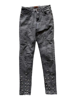 Selina Jeans Grey Pearl Skinny Teens Juniors Size 6