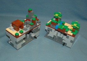 MINECRAFT, MICRO WORLD SET 21102 - LEGO - 2012 - USED