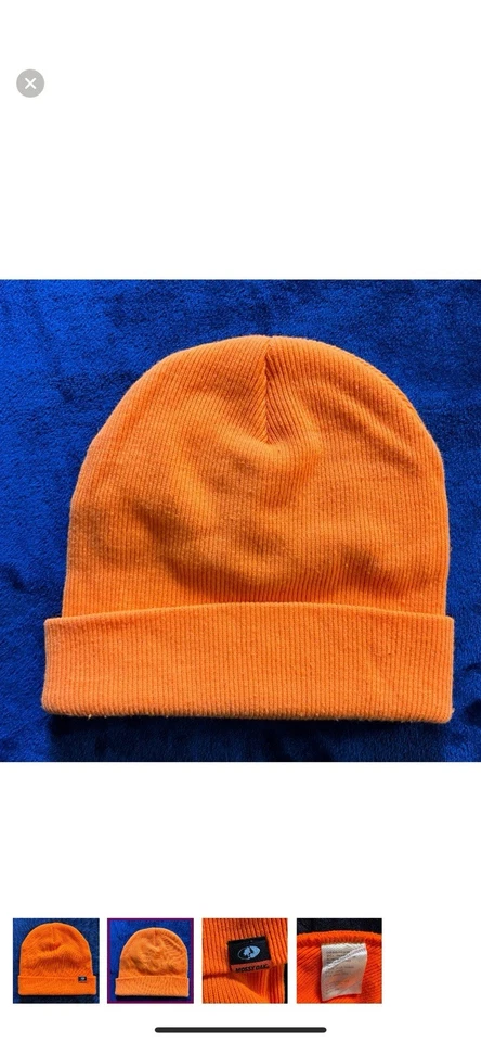 Mossy Oak Insulated Beanie One Size Fits All Orange Hunting Outdoor Hat - Image 2 of 4