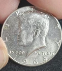 AU 1966 P Kennedy Half Dollar 40% Silver