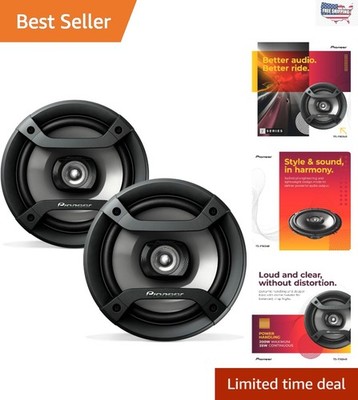 Pioneer TS-F1634R 6.5 Inch Coaxial Speakers - Perfect for Stock Replacement