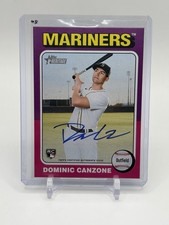 2024 Topps Heritage High Number - Dominic Canzone, SEA Mariners - Real One Auto