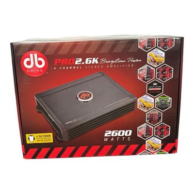 DB Drive PRO2.6K 4 Channel Class A/B Amplifier 2600W Brand New