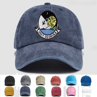 Customized Name Embroidered Us Naval Heavy Attack Squadron Vah-7, Veteran Cap