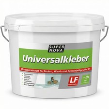 Universalkleber Wand & Bodenbeläge PVC Fliesen Teppich Kork Vinylboden Holz 3kg