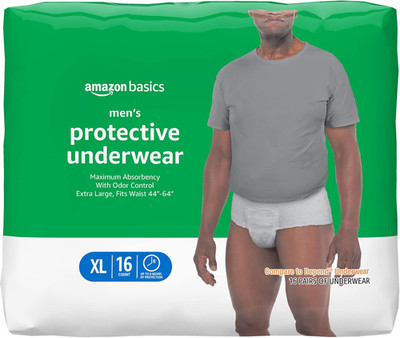 Maximum Absorbency Incontinence Underwear for Men with Leak Protection and Odor