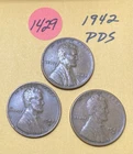 1942 PDS Lincoln Wheat Cent #1429