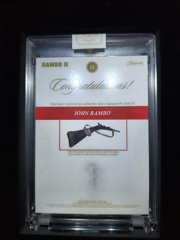 🔥2024 SUPERBREAK KEEPSAKE RAMBO COLLECTION PREMIERE EDITION FACTORY SEALED BOX - Image 3 of 4