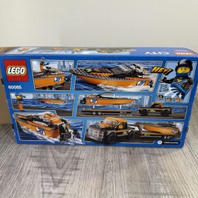 LEGO Set City: 4x4 with Powerboat 60085 100% Complete Manual Box Retired set