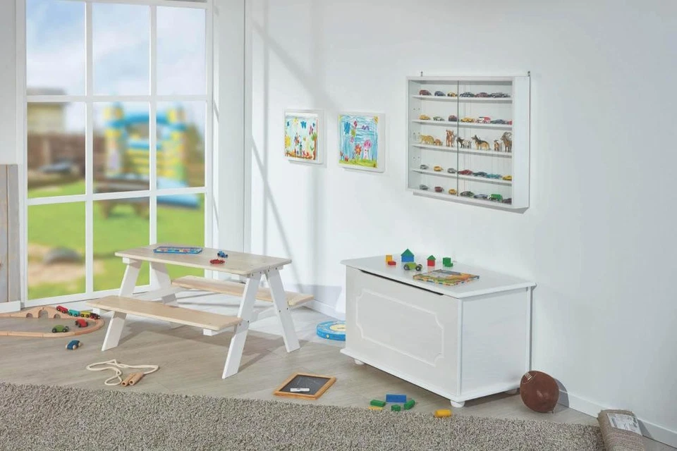 Massivholz-Truhe EMEL von Interlink Kiefer weiß - Bild 4 von 4