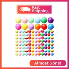 MiniInflat 300 Pcs 2 Inch Vending Machine Capsules Empty, Novelty Color