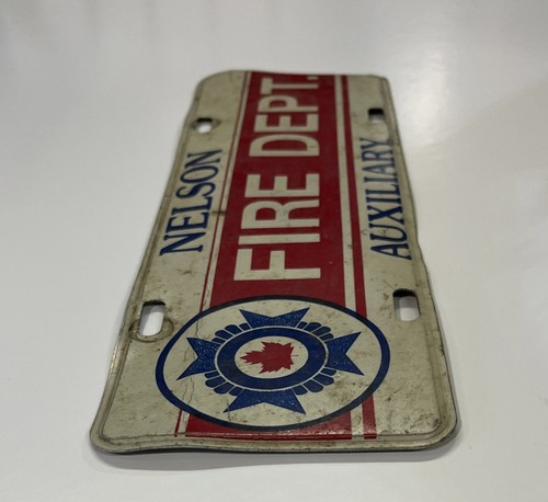 VINTAGE NELSON Fire Department License Plate - Picture 5 of 6