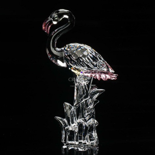 crystal flamingo figurine