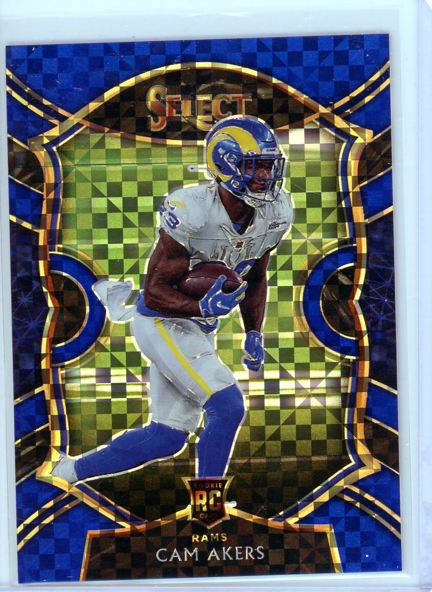 Cam Akers 2020 Select Concourse Blue Checkerboard RC 28/175