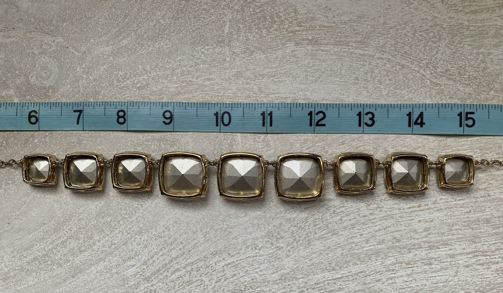 Kate Spade Statement Necklace w Rectangular Large… - image 2