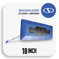 Snow Joe SJBLZD | 2-In-1 Telescoping Snow Broom + Ice Scraper (1-Pack)