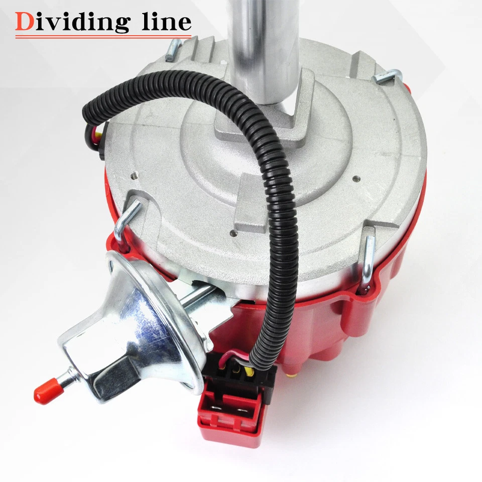 INLINE 6 232 258 4.2L 6 CYL HEI DISTRIBUTOR + RED WIRES USA FOR JEEP CJ5 CJ7 AMC - Image 4 of 4