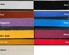 3/8" Cotton Twill Tape - 36 Yards - Many Colors Available! - Made in USA