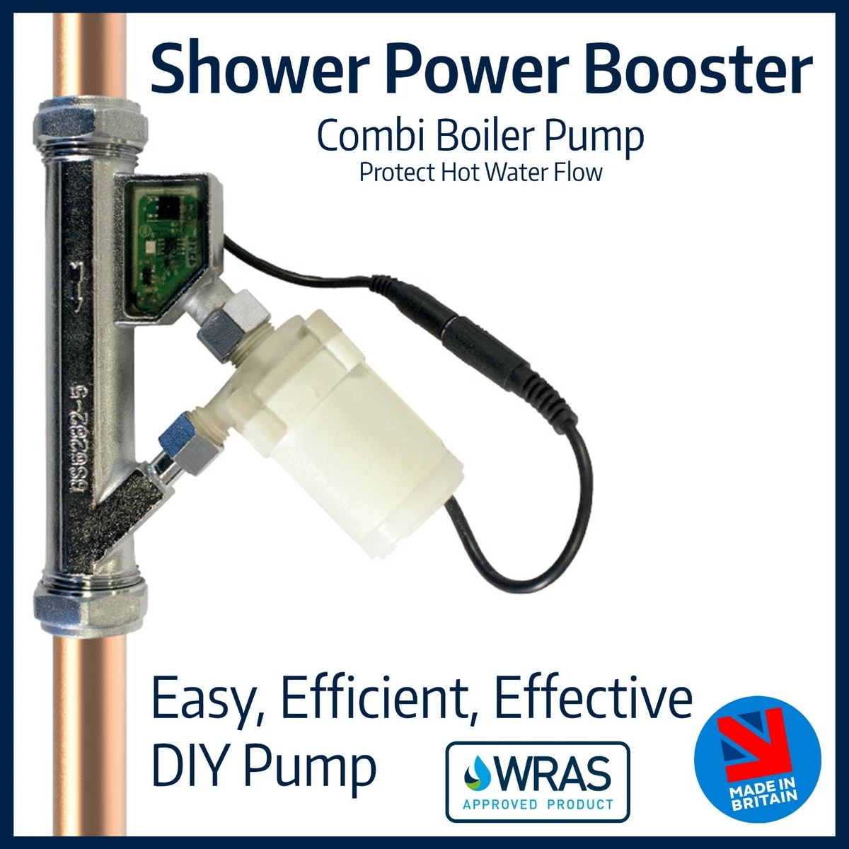 Shower Power Booster Pump | Combination Boiler Solution | Boost u0026amp;  Protect Flow 5055150557411 | eBay