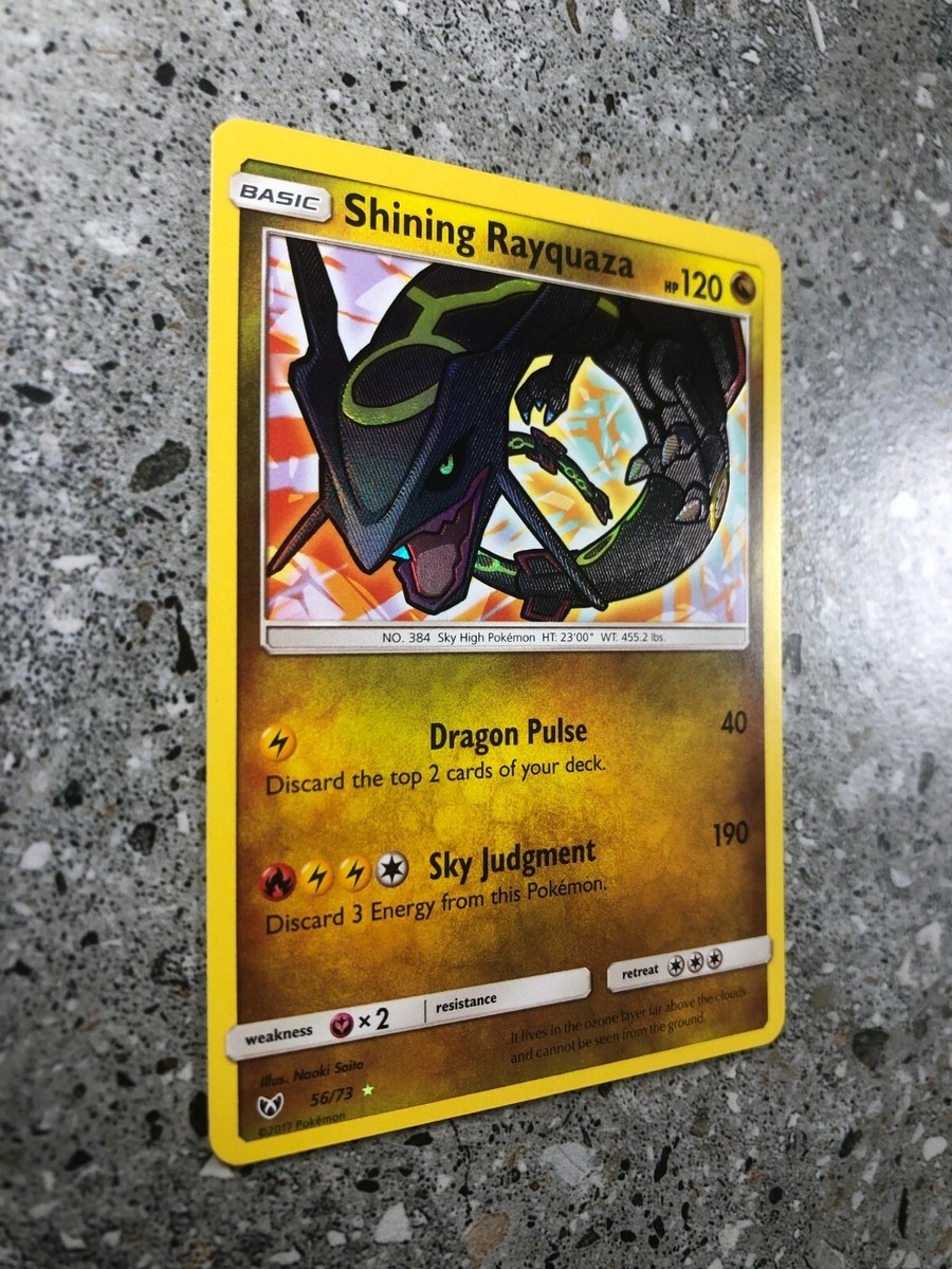 Shining Rayquaza ポケモンカード HP120 Shining Rayquaza Ultra Rare 057/072 SM3+ Near Mint/JAPANESE