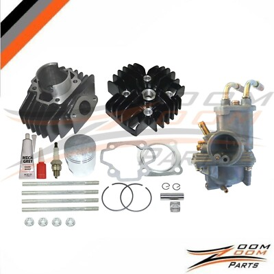 #ad Yamaha PW 50 PW50 Big Bore Kit Top End 60cc Piston Cylinder Carburetor 1981 2023 $80.96