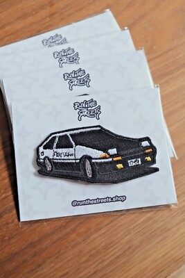 AE86 Trueno Hachi Roku JDM Initial D Anime Embroidered Patch