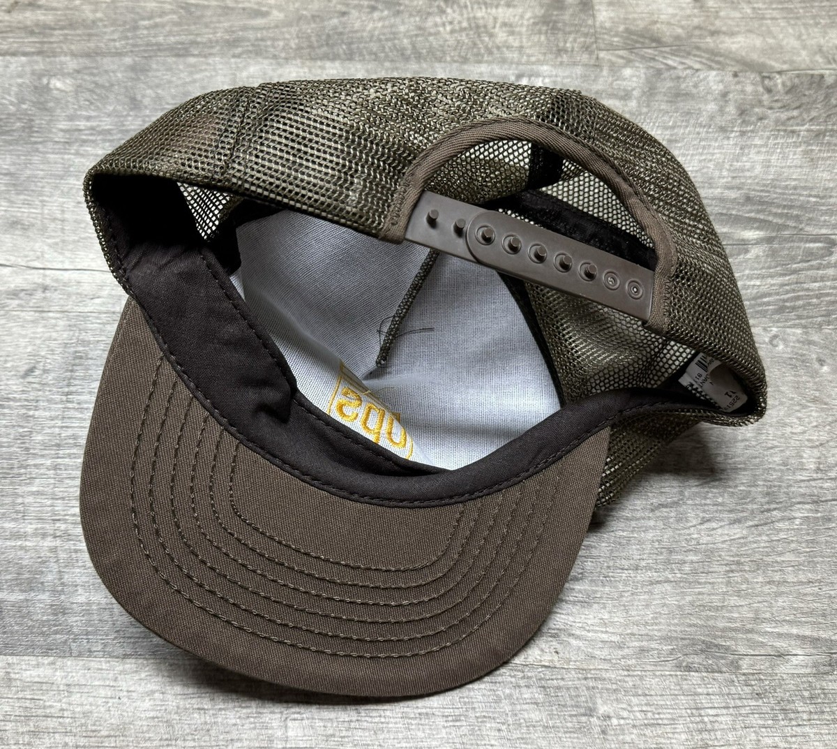 Vintage 80s UPS Driver Snapback Hat Brown Made In USA