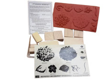 Set of 10 "Definitely Decorative Hydrangea" Stampin Up Uncut Rubber Wood Stamps