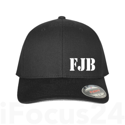 FJB Flexfit Black Hat, Let's Go Brandon 