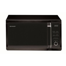 Image of Sharp R664KM Black Microwave with grill