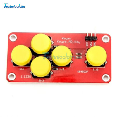 Analog Button for Arduino AD Keyboard Electronic Blocks Simulate Five Key Module