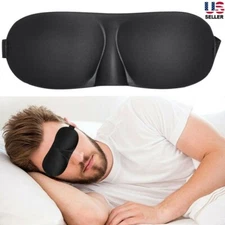 2 Pack Travel 3D Eye Mask Sleep Soft Padded Shade Cover Rest Relax Blindfold USA