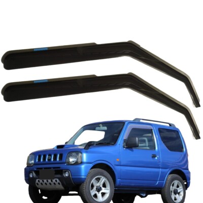 Deflettori D'Aria ClimAir Per Suzuki Jimny 3P 2018 - Nero, Acrilico, Antipioggia E Antivento