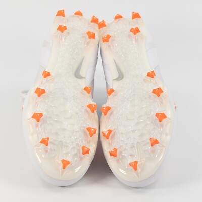 Nike Alpha Huarache 8 Elite LAX \'White Orange\' CW4447-102 size 12.5 Nike Alpha Huarache 8 Elite LAX Lacrosse Cleats White Orange  main image 4